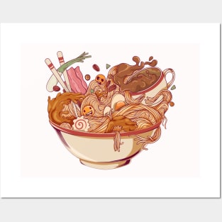 Ramen and Coffee Posters and Art